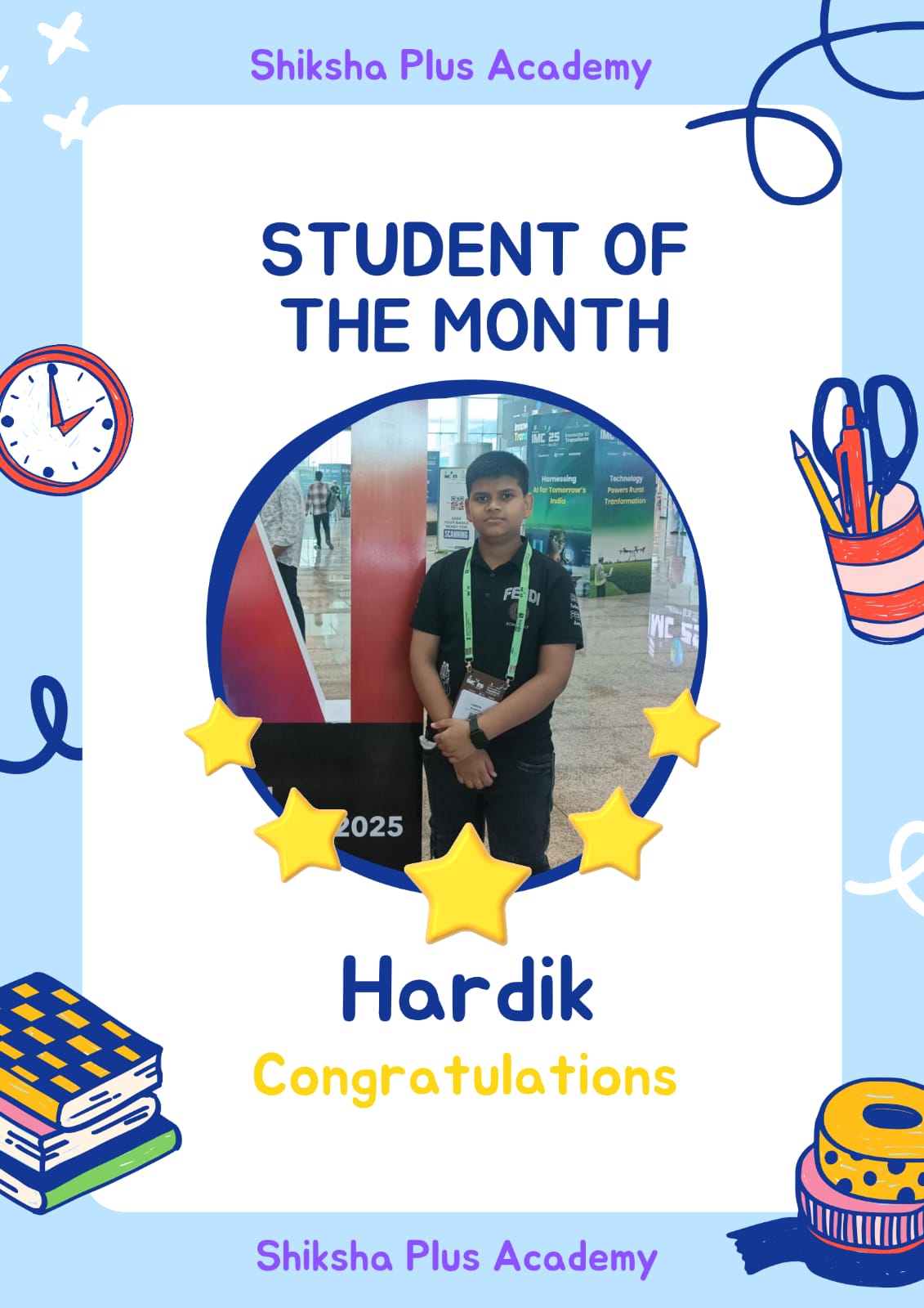 Student of the month - Shiksha Plus Academy