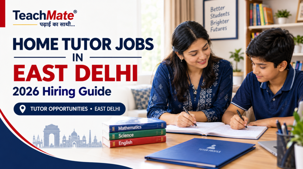 Home Tutor Jobs in East Delhi 2026 Hiring Guide (home tutor jobs in east Delhi)